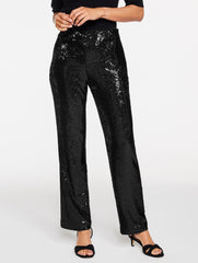 STRAIGHT LEG SEQUIN PANTS | Talbots on sale