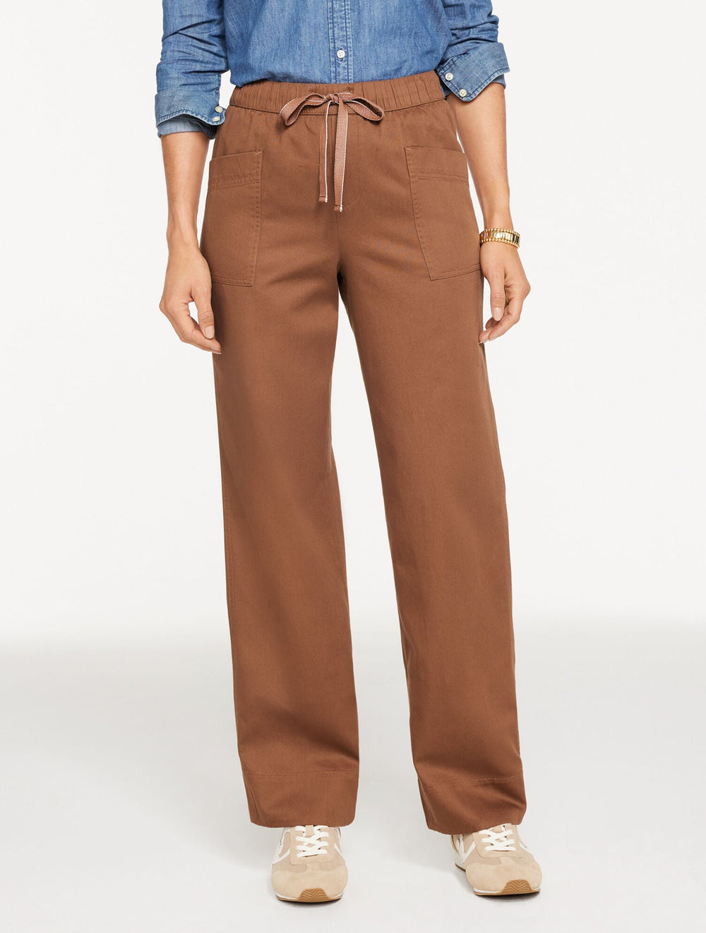 STRAIGHT LEG PULL-ON PANTS | Talbots on sale