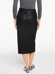 DENIM MIDI SKIRT - LIGHT FOIL | Talbots sale