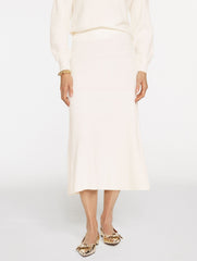 RIBBED FIT & FLARE MIDI SKIRT | Talbots online