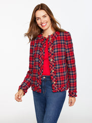 LADY JACKET - CUPID TARTAN | Talbots US