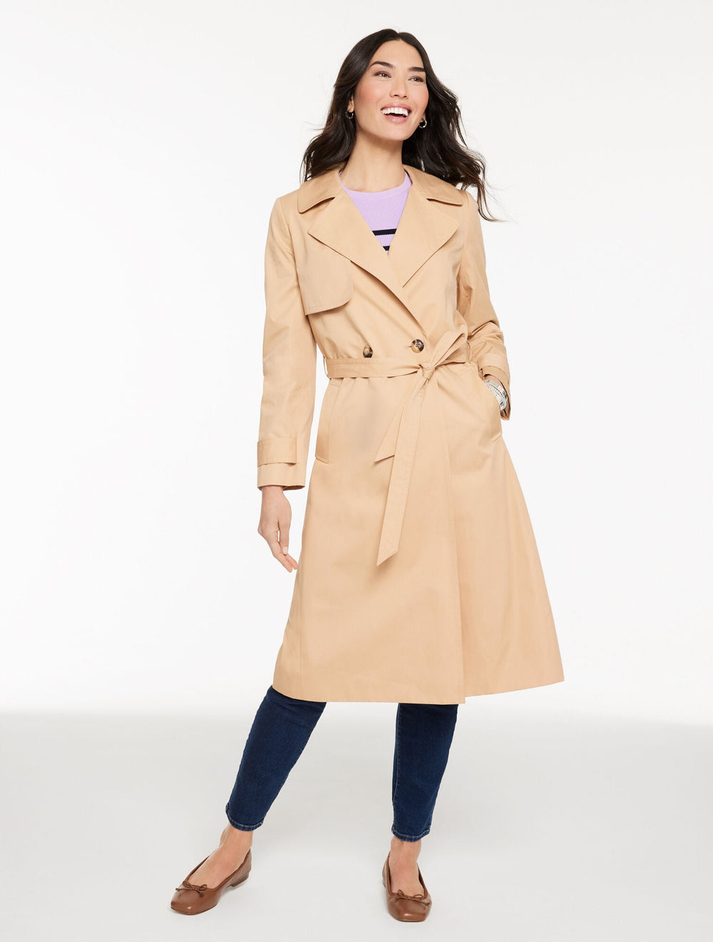 DRAPEY TRENCH COAT | Talbots online