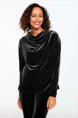 STRETCH VELVET TUNIC TOP | Talbots on sale