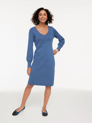 SWEATER STUDIO V-NECK MIDI DRESS | Talbots for sale