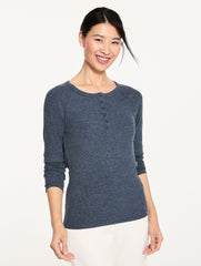 RIBBED HENLEY TEE | Talbots outlet