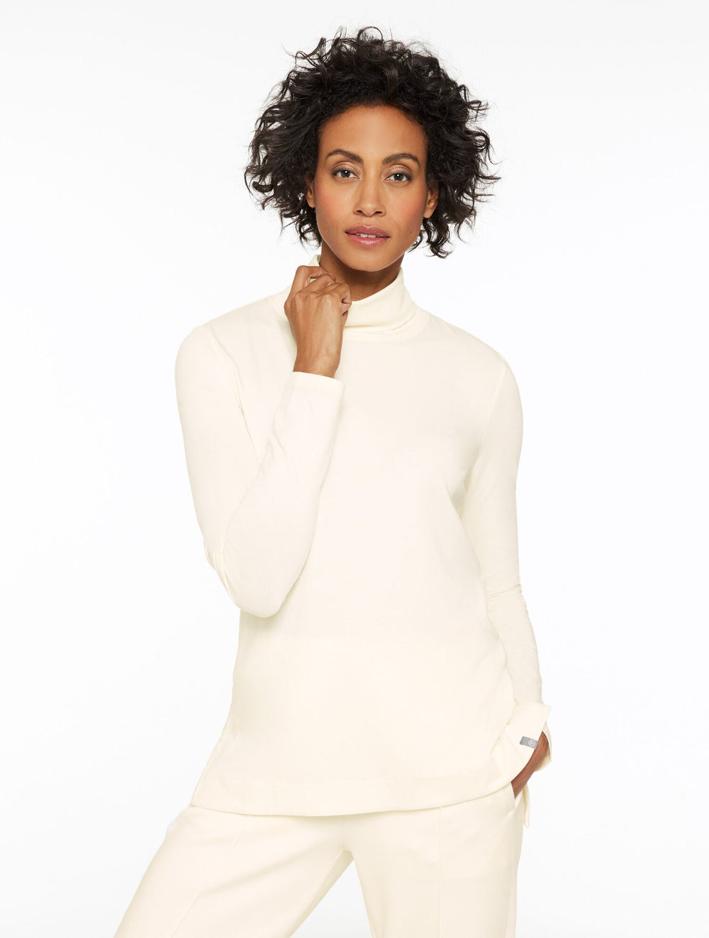 SUPERSOFT JERSEY TURTLENECK TEE - CONTRAST | Talbots discount