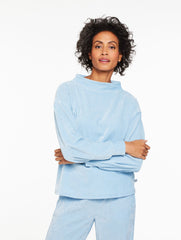 VELOUR MOCKNECK PULLOVER | Talbots online