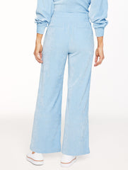 VELOUR WIDE LEG PANTS | Talbots on sale