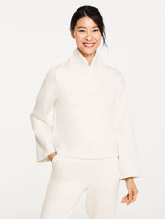AIRKNIT STRETCH MESH V-NECK PULLOVER | Talbots discount