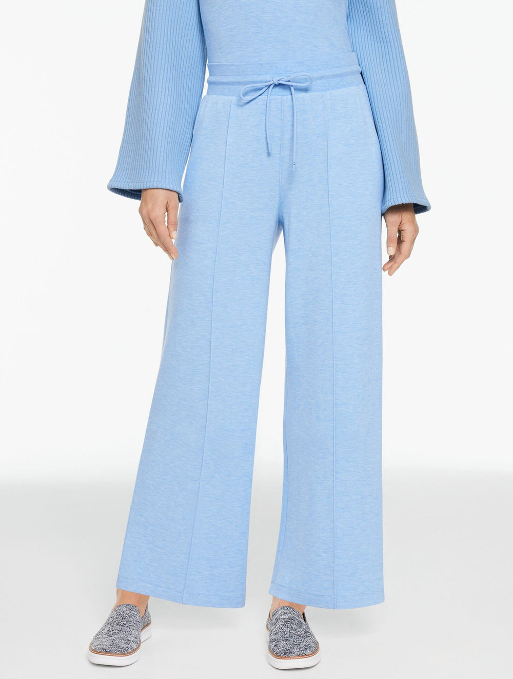 AIRKNIT STRETCH WIDE LEG PANTS | Talbots sale