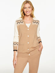 V-NECK CARDIGAN - NORDIC FAIR ISLE | Talbots US