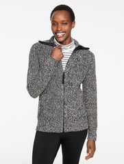 SOFT CABLE SWEATER JACKET - MARLED | Talbots online