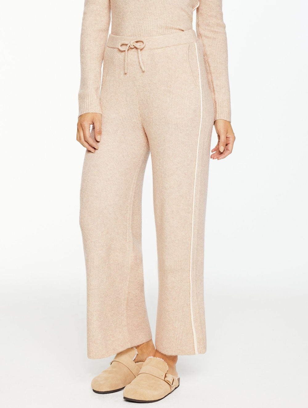 WIDE LEG SWEATER PANTS - TIPPED | Talbots discount