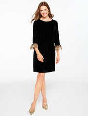 VELVET SHIFT DRESS | Talbots US