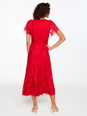 CHANTILLY LACE FIT & FLARE MIDI DRESS | Talbots online