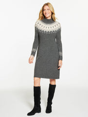 TURTLENECK SWEATER DRESS - PERSIAN FAIR ISLE | Talbots on sale