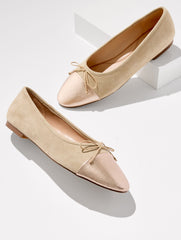 ANSLY SUEDE BALLET FLATS - METALLIC | Talbots outlet