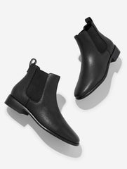 BRIGHTON PEBBLE LEATHER ANKLE BOOTS | Talbots for sale