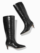 KAIT CROC EMBOSSED TALL BOOTS | Talbots near me