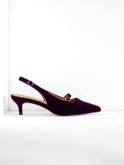 SYLVIE SLINGBACK VELVET PUMPS | Talbots sale