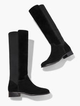 TISH STRETCH FAUX SUEDE TALL BOOTS | Talbots discount