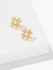 WOVEN PEARL STUD EARRINGS | Talbots US