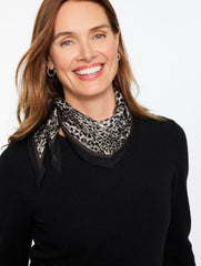 SWIRLY ANIMAL DIAMOND SCARF | Talbots online