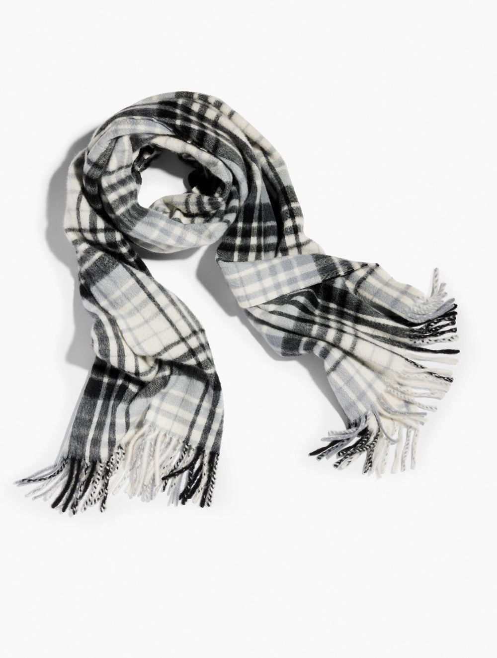 CASHMERE WATERWEAVE SCARF - SERENE PLAID | Talbots discount