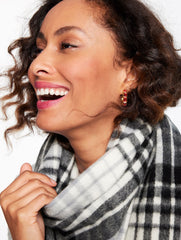 CASHMERE WATERWEAVE SCARF - SERENE PLAID | Talbots discount
