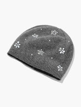 SNOWFLAKE EMBELLISHED SOFT KNIT BEANIE | Talbots on sale