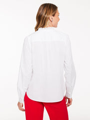 EMBELLISHED EYELET POPLIN TOP | Talbots US