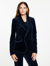 TIPPED VELVETEEN BLAZER | Talbots online
