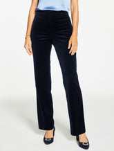 STRAIGHT LEG PLUSH VELVETEEN PANTS | Talbots US