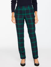 TALBOTS HAMPSHIRE STRAIGHT ANKLE PANTS - DASHING TARTAN | Talbots near me