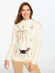 MOCKNECK SWEATER - DELIGHTFUL DOG | Talbots sale