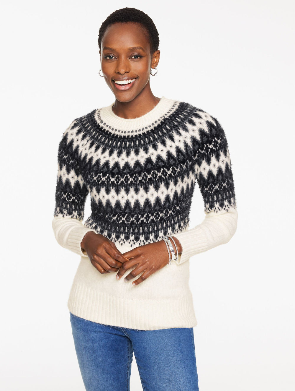 CREWNECK SWEATER - PERSIAN FAIR ISLE | Talbots US