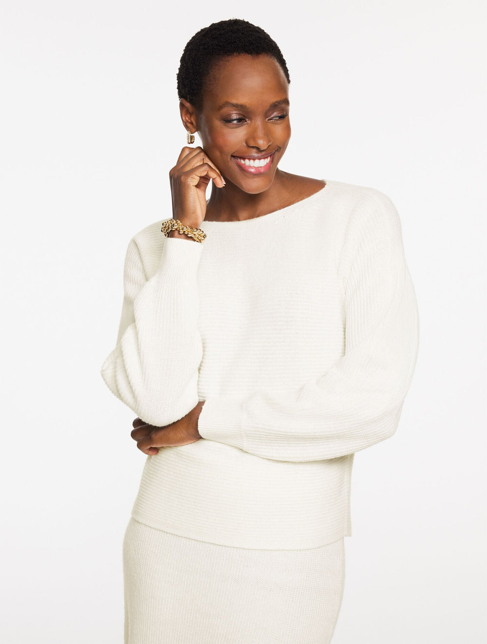 RIBBED DOLMAN SLEEVE SWEATER | Talbots near me