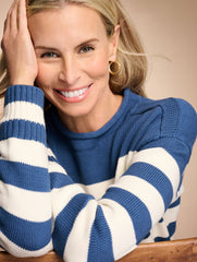 THE CLASSIC ROLL NECK SWEATER - STRIPED | Talbots on sale