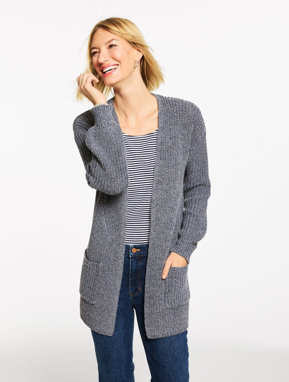 SHAKER STITCH CARDIGAN | Talbots near me