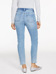 SLIM ANKLE RHINESTONE JEANS - AVALON WASH | Talbots US