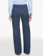 TROUSER PULL-ON TRAVEL JEANS - PIKE WASH | Talbots sale