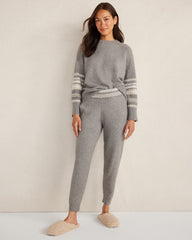 ORGANIC COTTON BLEND NOSTALGIC FAIR ISLE JOGGERS | Talbots US