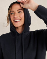 VISCOSE BLEND LONG SLEEVE HOODIE | Talbots on sale