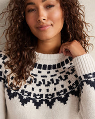 ORGANIC COTTON BLEND JUNEAU FAIR ISLE CREWNECK SWEATER | Talbots online