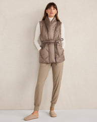 SHINY QUILTED PUFFER VEST | Talbots on sale