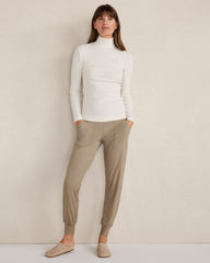 ORGANIC COTTON MOCKNECK LONG SLEEVE TEE | Talbots discount