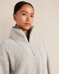 SHERPA HALF-ZIP MOCKNECK PULLOVER | Talbots for sale