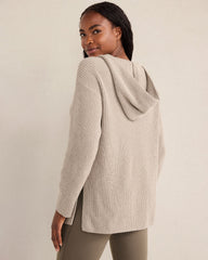 ORGANIC COTTON CASHMERE SHAKER STITCH HOODIE | Talbots US