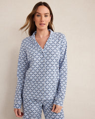 ORGANIC COTTON JERSEY SEASHELL SLEEP SET | Talbots for sale