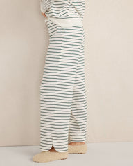 ORGANIC COTTON JERSEY STRIPE PANTS | Talbots outlet